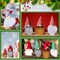 15 Pcs Gnome Beards for Crafting Faux Fabric Precut Gnomes Beards Handmade 30 Pieces Wood Balls for Halloween Christmas Easter Valentine's Day Independence Day (Gray, Camel, White)